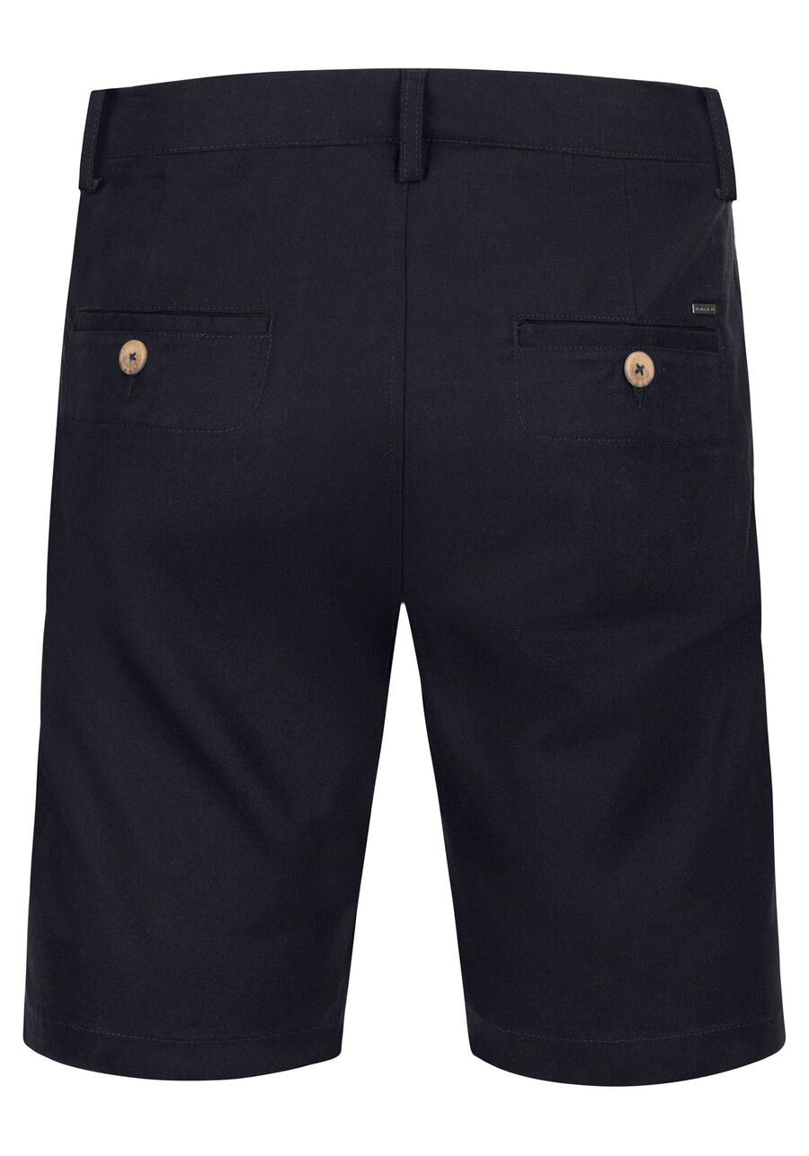 Bermuda Com Bolsos Em Tecido Com Linho, MARINHO IMPERIO. Bermuda Com Bolsos Em Tecido Com Linho, MARINHO IMPERIO, large.