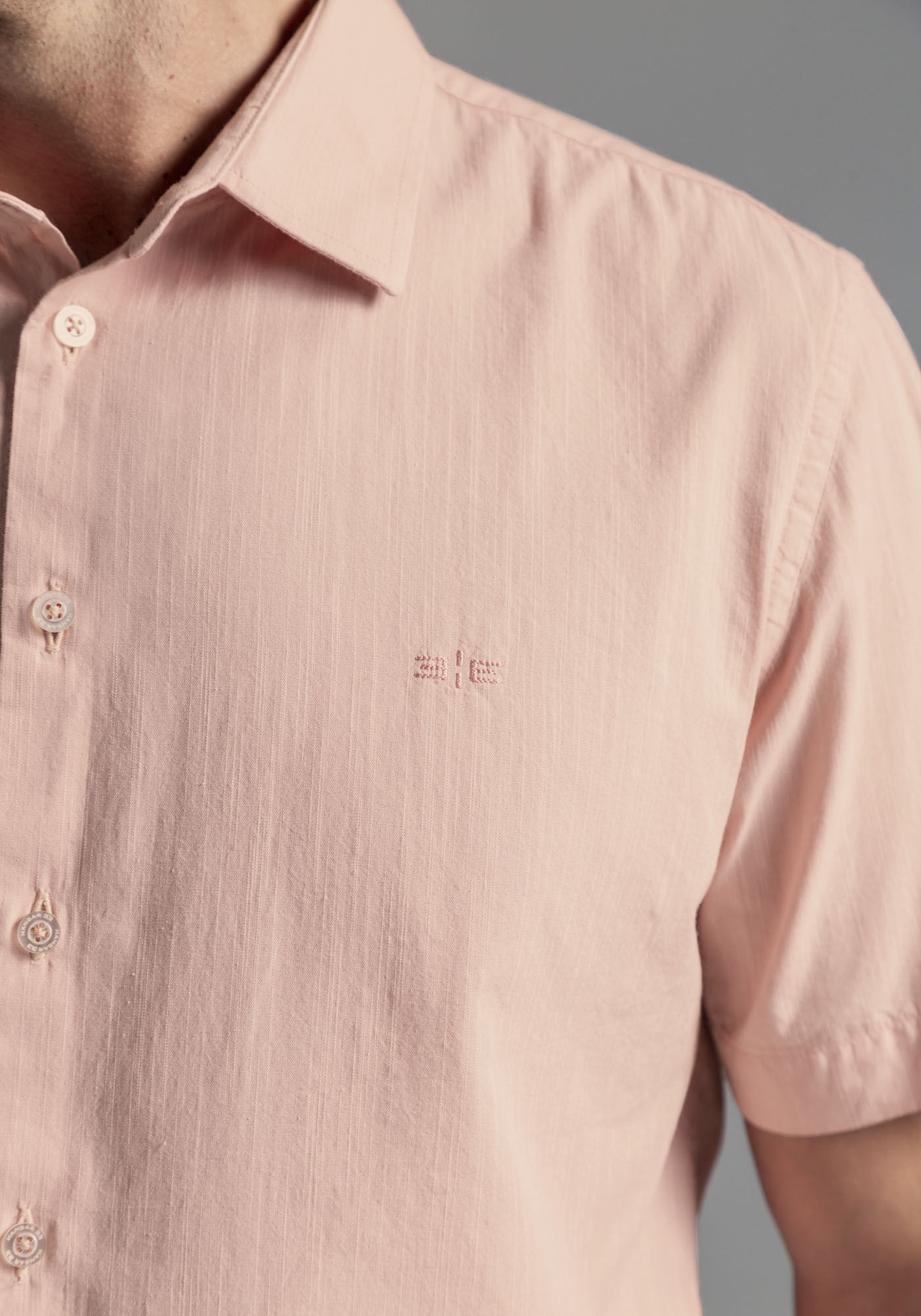 Camisa Manga Curta Masculina Flam&ecirc;, SALMAO CRAVO, large.