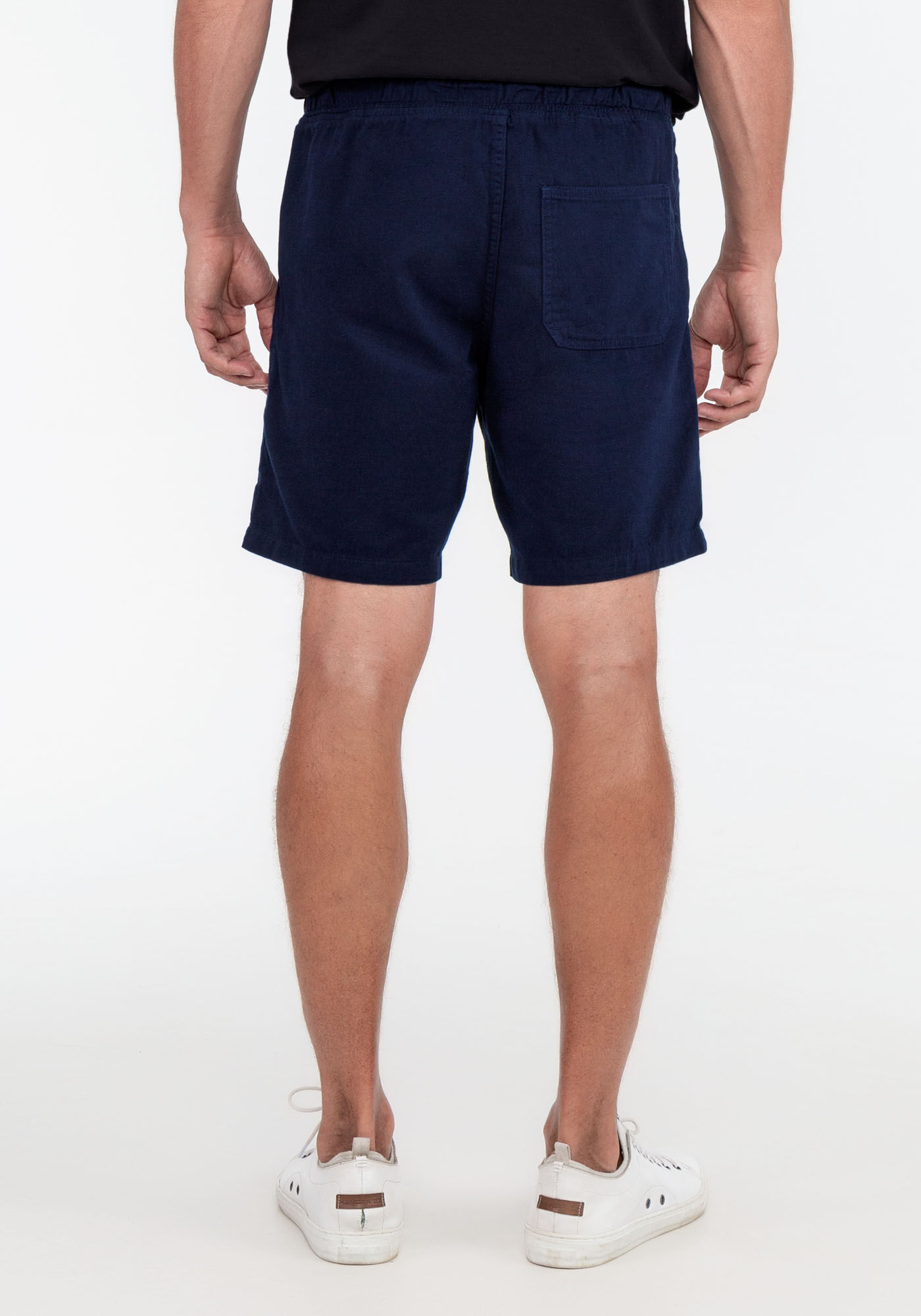 Shorts Sarja Masculina Jogging com Cadar&ccedil;o, MARINHO ACTION, large.