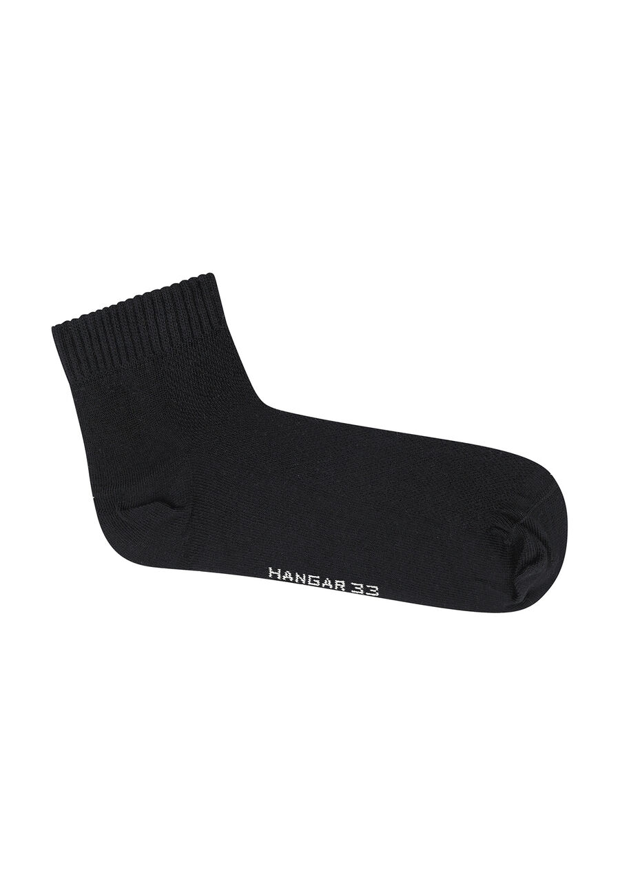 Kit Com 3 Pares De Meia Com Cano Curto, PRETO REATIVO. Kit Com 3 Pares De Meia Com Cano Curto, PRETO REATIVO, large.