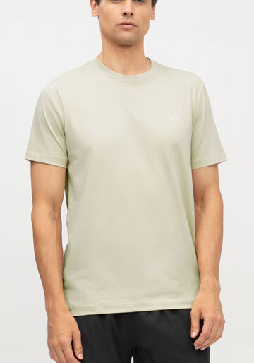 Camiseta Masculina em Malha com Estampa Costas, BEGE SYSTEM. Camiseta Masculina em Malha com Estampa Costas, BEGE SYSTEM, large.