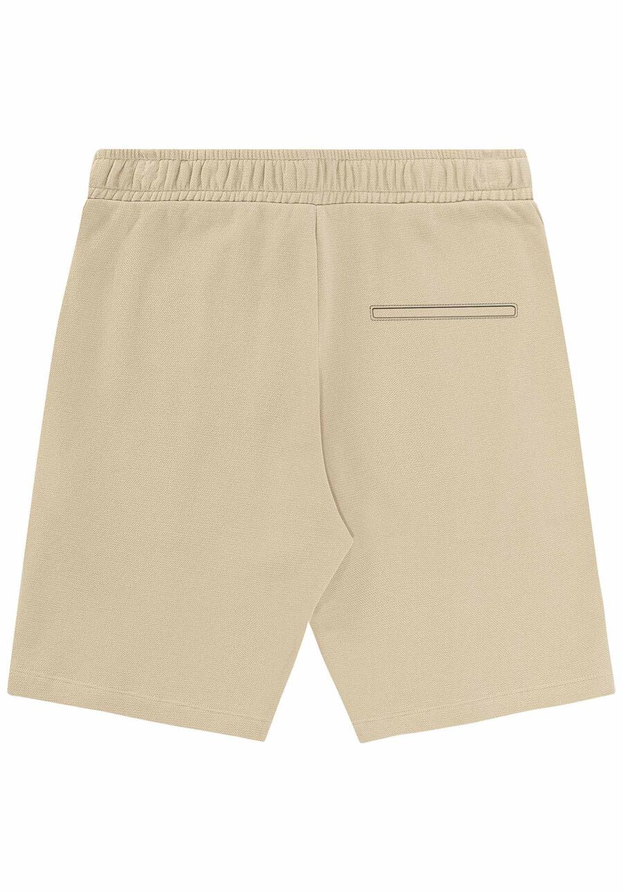 Bermuda Masculina em Moletom Alfaiataria, BEGE GINGER. Bermuda Masculina em Moletom Alfaiataria, BEGE GINGER, large.