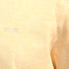 Camisa De Mangas Curtas Slim Fit Com Linho, AMARELO ROSITA, swatch.