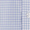 Camisa Masculina Comfort de Algodão Xadrez, AZUL CLARO, swatch.