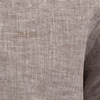 Camisa De Mangas Longas Com Gola Padre E Linho, BEGE RUSSET, swatch.