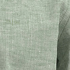 Camisa De Mangas Curtas Com Gola Padre E Linho, VERDE WING, swatch.