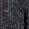 Camisa De Mangas Longas Slim Fit Em Algodão Mercerizado, MARINHO ACTION, swatch.