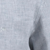 Camisa De Mangas Curtas Slim Fit Em Tecido Com Linho, MARINHO IMPERIO, swatch.